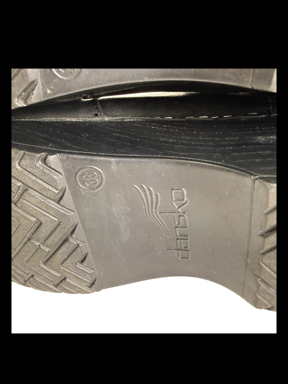 Dansko Frankie 38 Boot Chelsea Black Oiled Leather Women Size US 7.5-8 EU 38 EUC - Picture 12 of 16